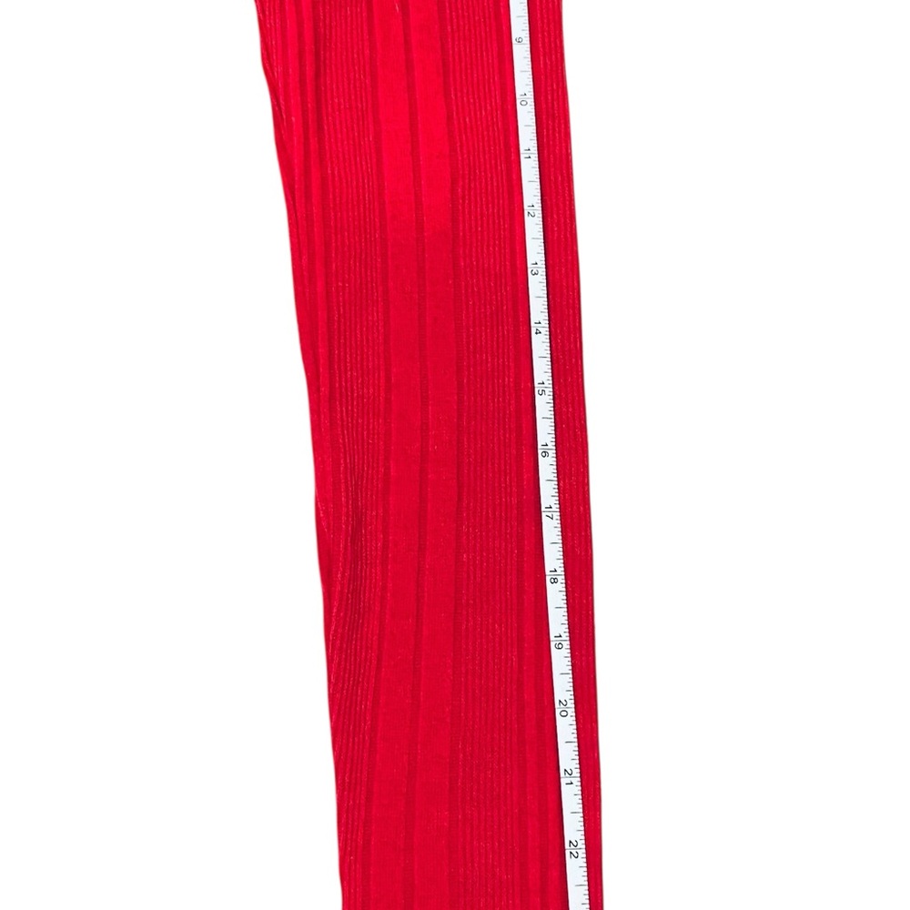 Revamped Crimson Long Sleeve Top Scoop Style Ruched of Shoulder Small - Picture 11 of 11